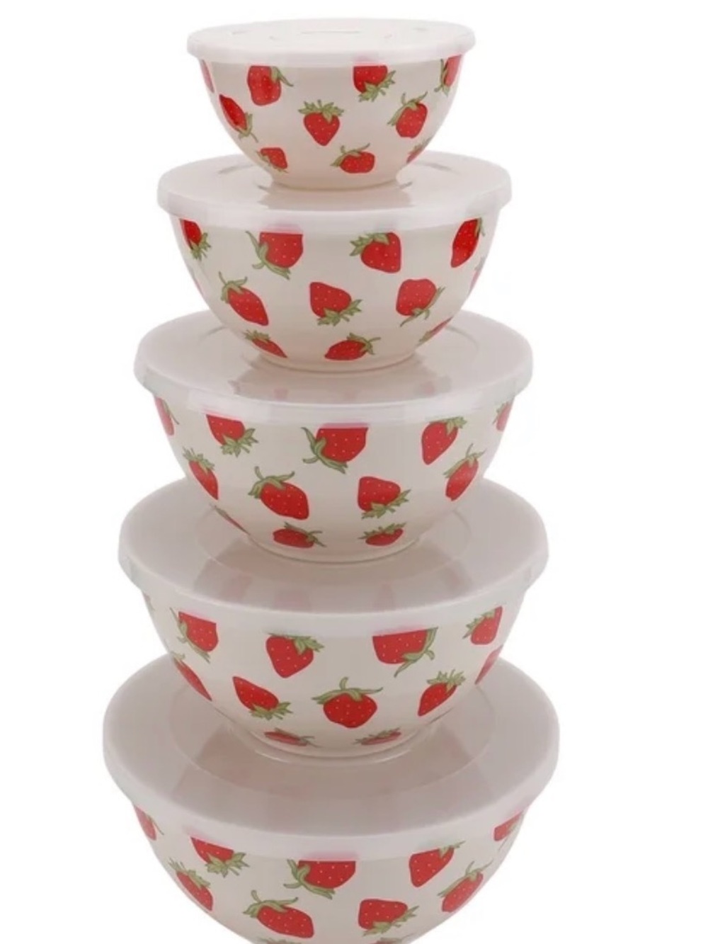 Jesse James just feed me 10 pc  Melamine bowl set w lids. NWT